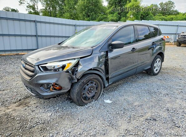 1FMCU0F72HUB56322 2017 FORD ESCAPE Gray Rear left