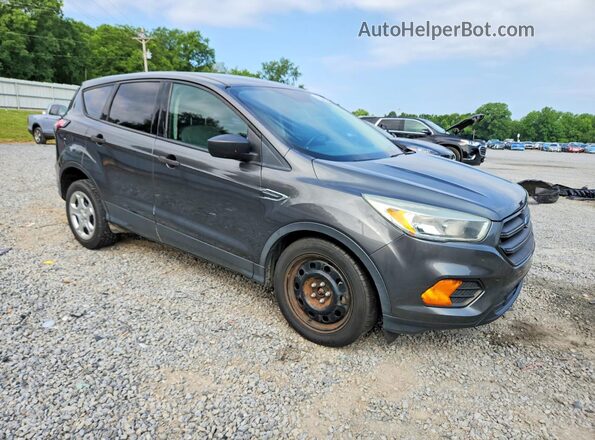 1FMCU0F72HUB56322 2017 FORD ESCAPE Gray Front interior view