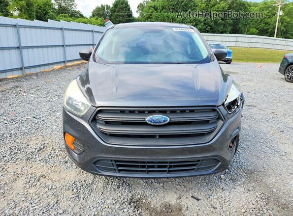 1FMCU0F72HUB56322 2017 FORD ESCAPE Gray Rear seats view