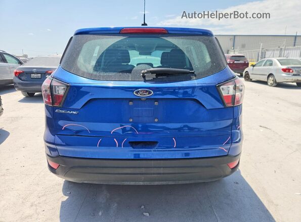 1FMCU0F72HUD40174 2017 FORD ESCAPE Blue უკანა ხედი