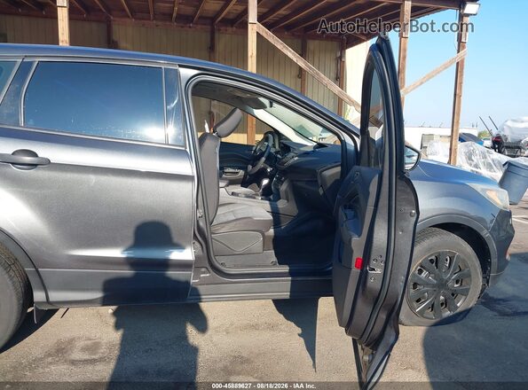 1FMCU0F72JUA35134 2018 FORD ESCAPE Gray Widok wnętrza z przodu