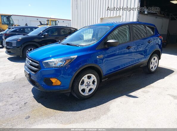 1FMCU0F72JUD08377 2018 FORD ESCAPE Синий Передняя левая четверть