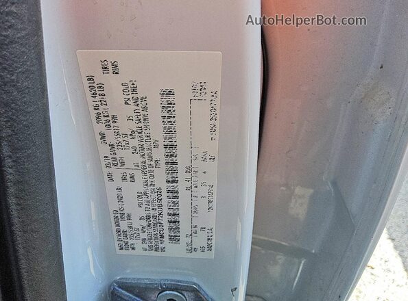 1FMCU0F72KUB50026 2019 FORD ESCAPE White VIN կոդի պիտակի տեսք