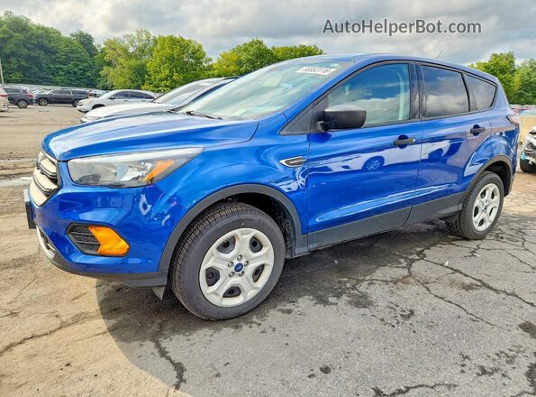 1FMCU0F72KUC56928 2019 FORD ESCAPE Blue Trasero izquierdo