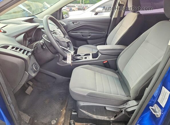 1FMCU0F72KUC56928 2019 FORD ESCAPE Blue Vista del compartimento del motor