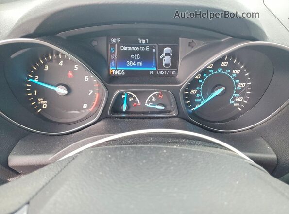 1FMCU0F73GUB04003 2016 FORD ESCAPE Gray Widok zestawu wskaźników