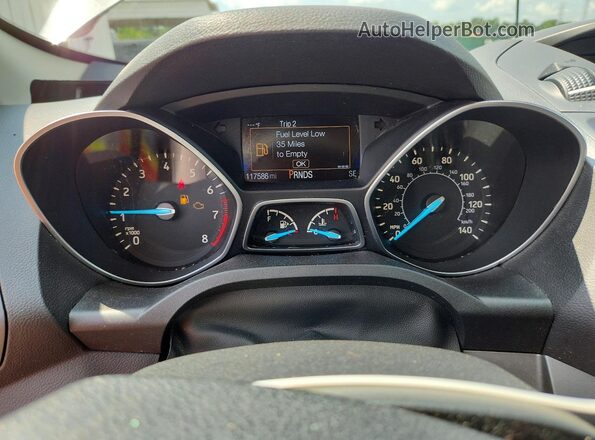 1FMCU0F73HUA57721 2017 FORD ESCAPE Gray Սարքավորումների վահանակի տեսք
