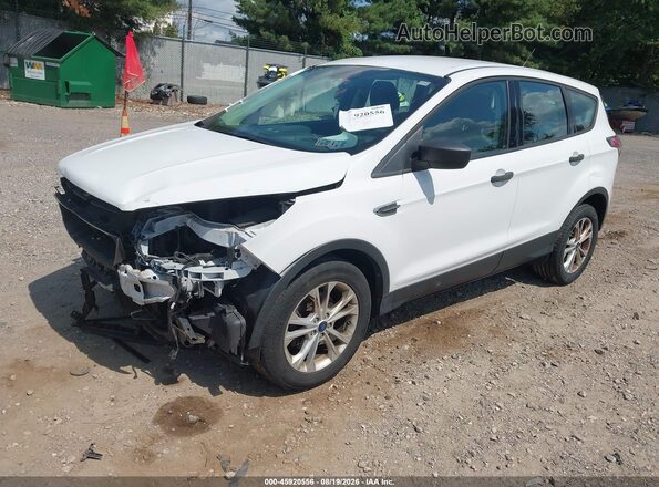 1FMCU0F73HUB12233 2017 FORD ESCAPE White წინა მარცხენა ხედი სამი მეოთხედიდან
