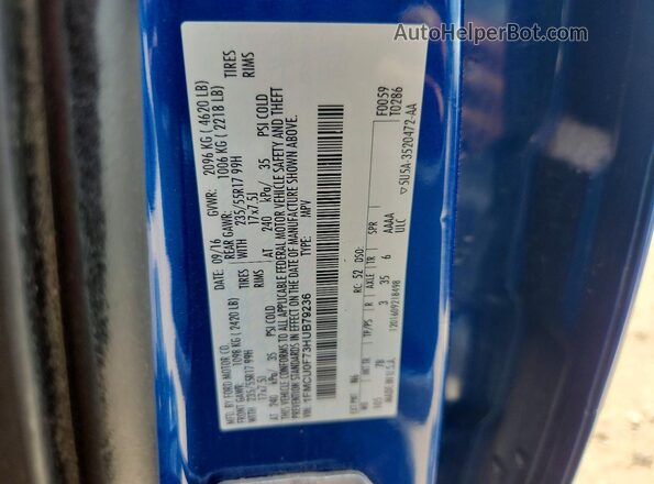 1FMCU0F73HUB79236 2017 FORD ESCAPE Blue Շարժիչի բաժամունքի տեսք