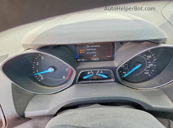 1FMCU0F73HUB79236 2017 FORD ESCAPE Blue Սարքավորումների վահանակի տեսք