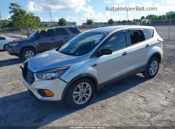 1FMCU0F73HUD72339 2017 FORD ESCAPE Silver წინა მარცხენა ხედი სამი მეოთხედიდან