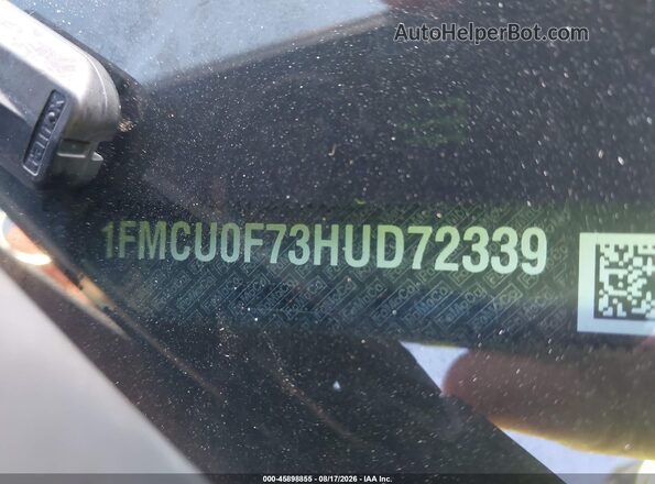 1FMCU0F73HUD72339 2017 FORD ESCAPE Silver ძრავის განყოფილების ხედი