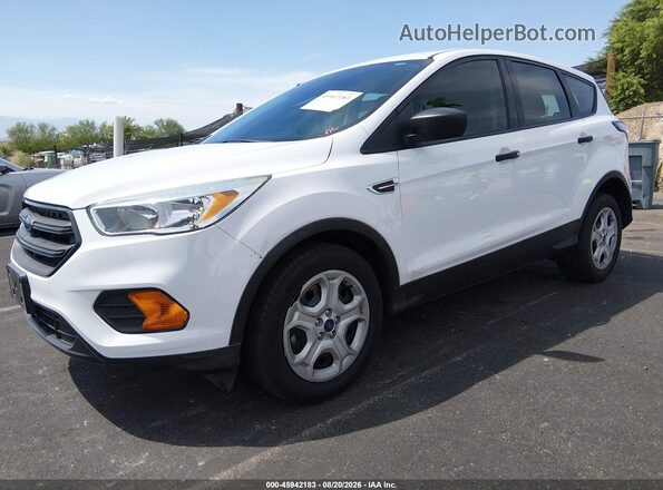 1FMCU0F73HUD73264 2017 FORD ESCAPE White Առջևի ձախ երեք քառորդ տեսարան