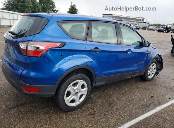 1FMCU0F73JUA28452 2018 FORD ESCAPE Blue Trasero derecho
