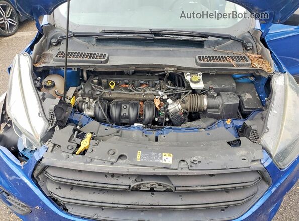 1FMCU0F73JUA28452 2018 FORD ESCAPE Blue Vista del compartimento del motor