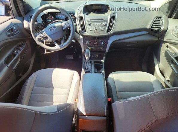 1FMCU0F73JUB14523 2018 FORD ESCAPE Blue Вид панелі приладів