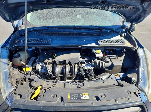 1FMCU0F73JUB14523 2018 FORD ESCAPE Blue Вид задньої частини салону