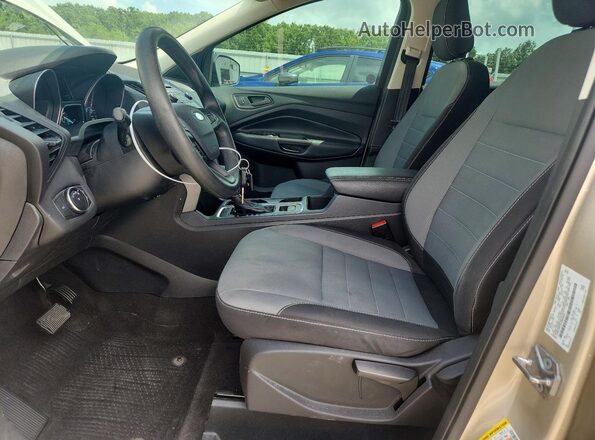 1FMCU0F73JUB43259 2018 FORD ESCAPE Cream Vista interior delantera