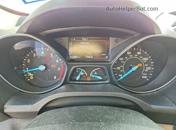 1FMCU0F73KUC52404 2019 FORD ESCAPE Gray Widok zestawu wskaźników