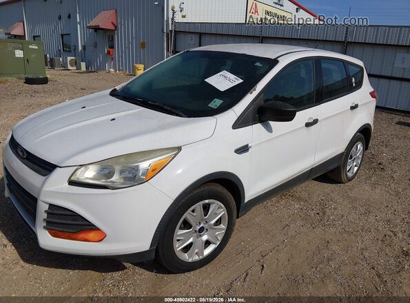 1FMCU0F74GUB25491 2016 FORD ESCAPE White Vista tres cuartos delantera izquierda
