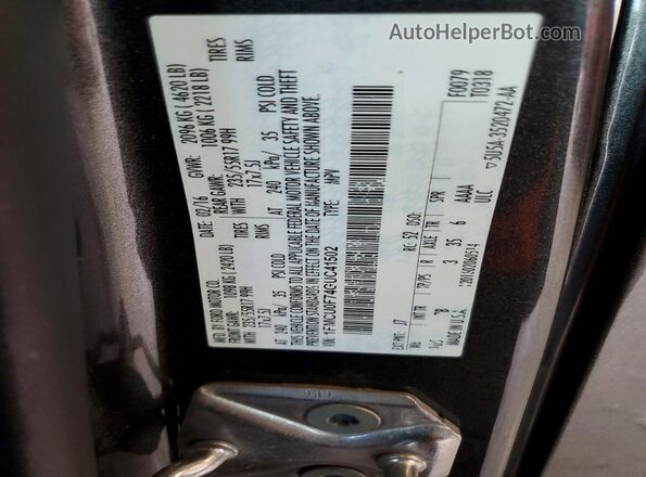 1FMCU0F74GUC41502 2016 FORD ESCAPE Gray VIN კოდის სტიკერის ხედი