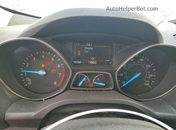 1FMCU0F74HUB44916 2017 FORD ESCAPE White Widok zestawu wskaźników