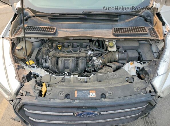 1FMCU0F74HUB44916 2017 FORD ESCAPE White Widok komory silnika