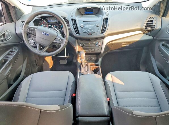 1FMCU0F74JUA34809 2018 FORD ESCAPE Blue Вид панелі приладів