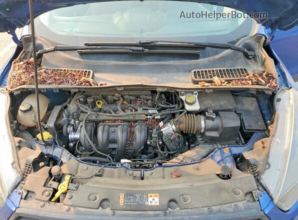 1FMCU0F74JUA34809 2018 FORD ESCAPE Blue Вид підкапотного простору