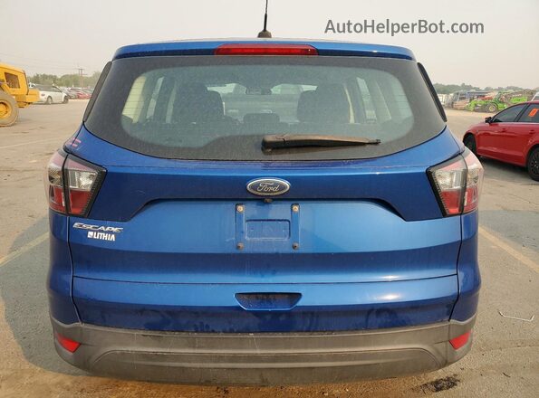 1FMCU0F74JUA34809 2018 FORD ESCAPE Blue Вид ззаду