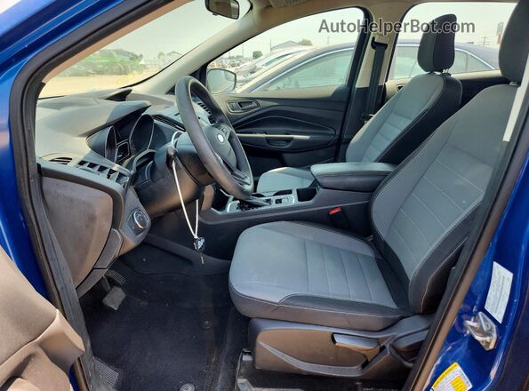 1FMCU0F74JUA34809 2018 FORD ESCAPE Blue Вид салону спереду