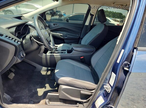 1FMCU0F74JUA54154 2018 FORD ESCAPE Blue Front interior view