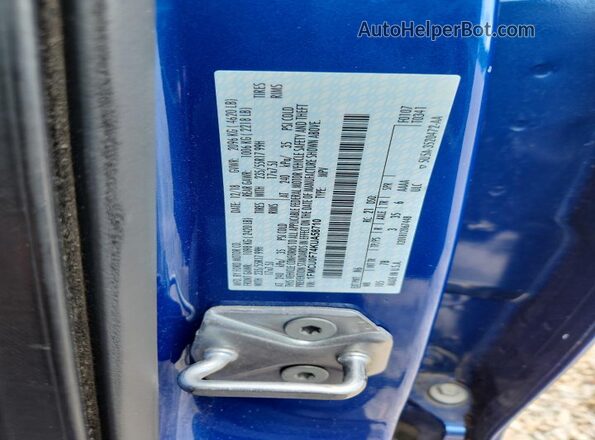 1FMCU0F74KUA58710 2019 FORD ESCAPE Blue Vista de la etiqueta del VIN