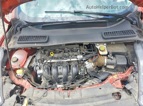 1FMCU0F74KUB46981 2019 FORD ESCAPE Оранжевый Вид задней части салона