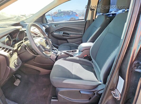 1FMCU0F75GUB41313 2016 FORD ESCAPE Black Widok wnętrza z przodu