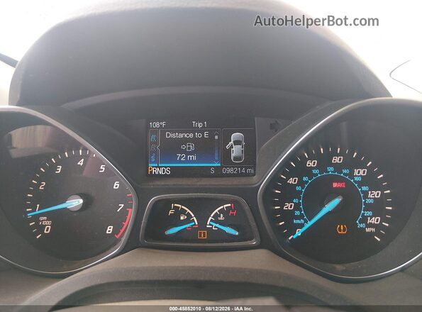 1FMCU0F75GUB48083 2016 FORD ESCAPE Silver Vista de los asientos traseros