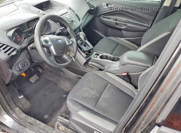1FMCU0F75GUB52053 2016 FORD ESCAPE Charcoal წინა სალონის ხედი