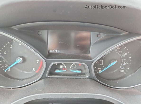 1FMCU0F75HUD73265 2017 FORD ESCAPE Cream Вид щитка приладів