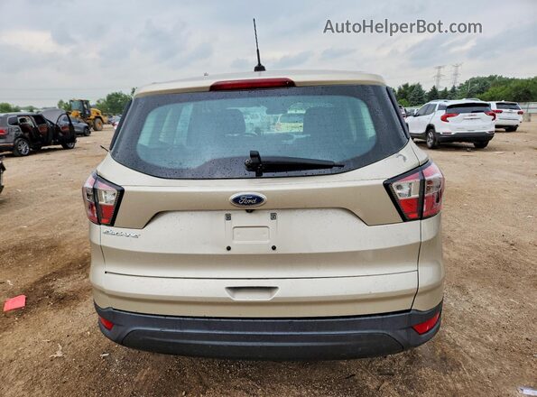 1FMCU0F75HUD73265 2017 FORD ESCAPE Cream Вид ззаду