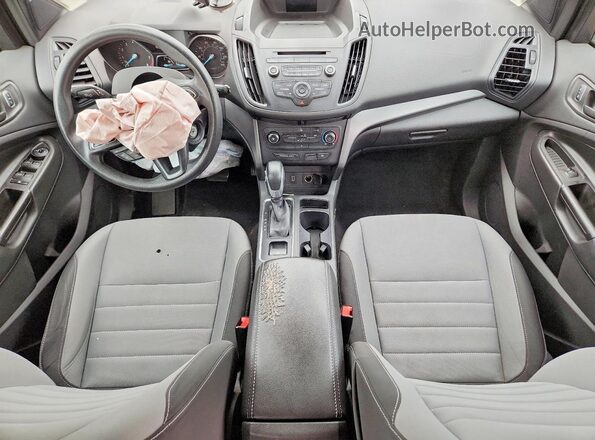 1FMCU0F75HUD73265 2017 FORD ESCAPE Cream Вид панелі приладів
