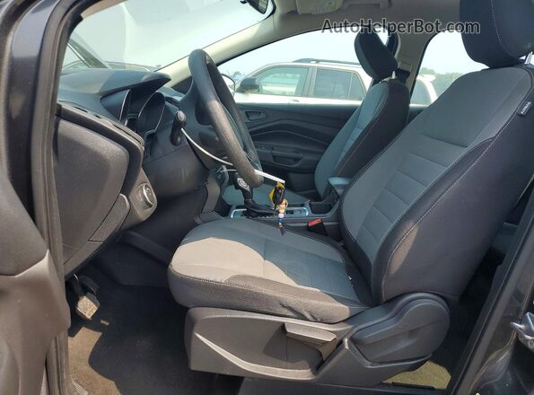 1FMCU0F75JUB34305 2018 FORD ESCAPE Gray წინა სალონის ხედი