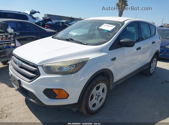 1FMCU0F75JUB44588 2018 FORD ESCAPE White წინა მარცხენა ხედი სამი მეოთხედიდან