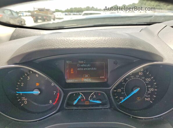 1FMCU0F75JUC99853 2018 FORD ESCAPE Black Вид щитка приладів