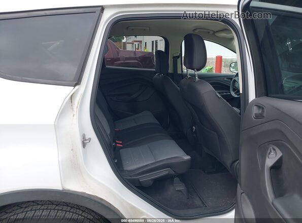 1FMCU0F75JUD31037 2018 FORD ESCAPE White Widok naklejki z numerem VIN