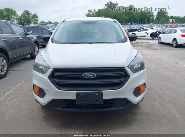 1FMCU0F75JUD31037 2018 FORD ESCAPE White Widok zestawu wskaźników