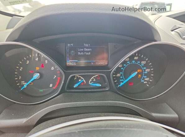 1FMCU0F76GUB16601 2016 FORD ESCAPE Charcoal Սարքավորումների վահանակի տեսք