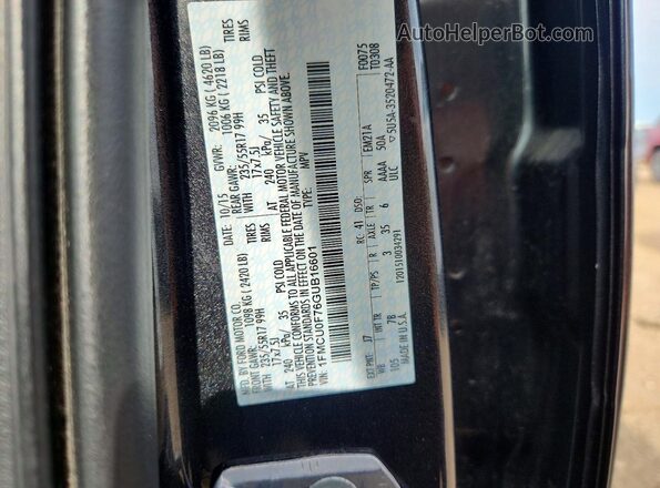 1FMCU0F76GUB16601 2016 FORD ESCAPE Charcoal Շարժիչի բաժամունքի տեսք