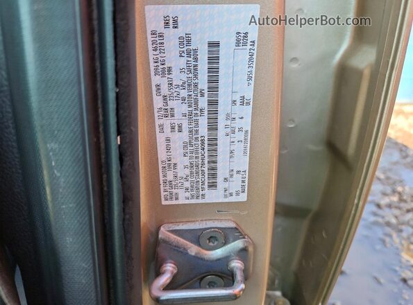 1FMCU0F76HUC40983 2017 FORD ESCAPE Gold VIN կոդի պիտակի տեսք