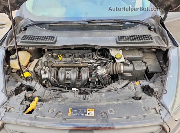 1FMCU0F76KUA34196 2019 FORD ESCAPE Gray უკანა სალონის ხედი