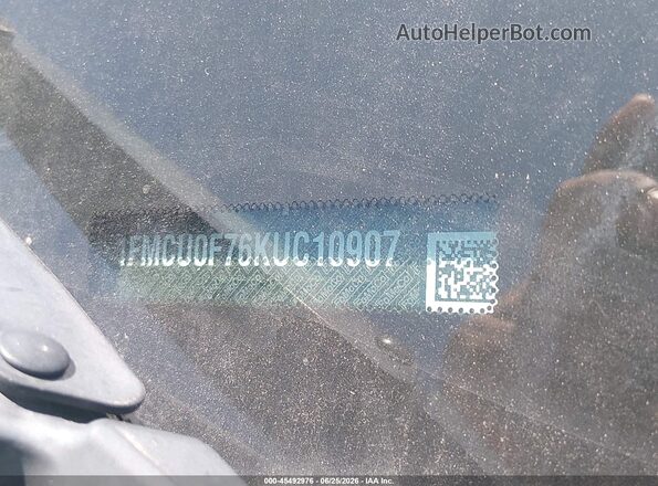 1FMCU0F76KUC10907 2019 FORD ESCAPE Белый Вид подкапотного пространства